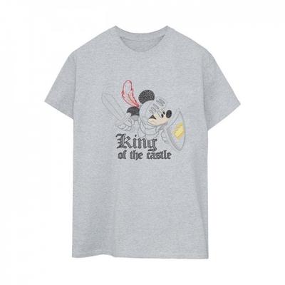 Womens/Ladies Mickey Mouse King Of The Castle Cotton Boyfriend T-Shirt