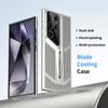 For Samsung Galaxy S24 Ultra Case Electroplating Hard PC Phone Cover Breathable Heat Dissipation