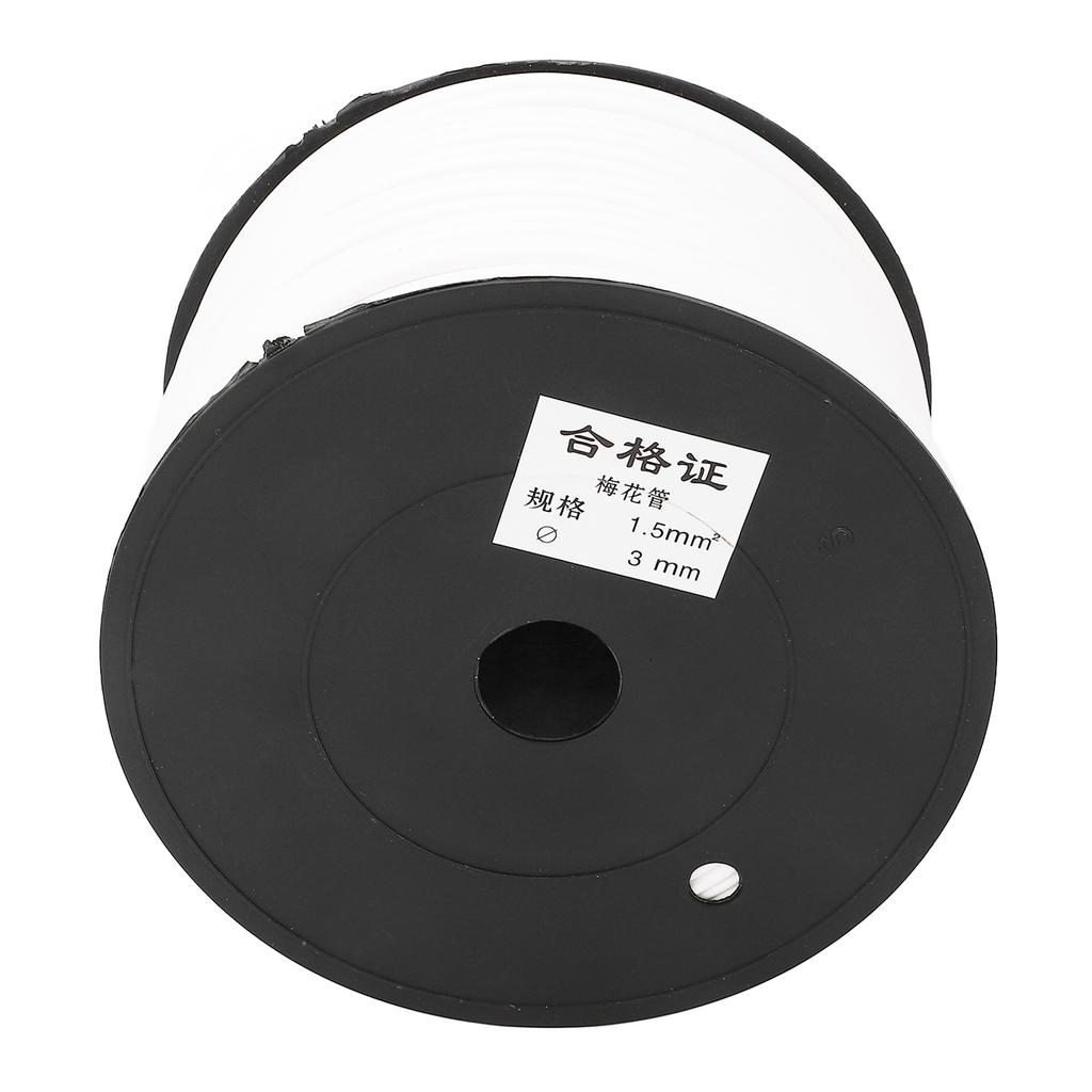 Cable Protector Petal Shape Inside Tightly Hold Printable Cord Protective Tube White 70m Length 3mm Dia 1.5mm²