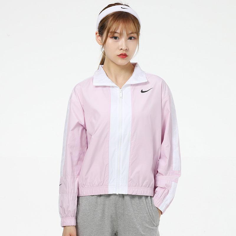 Nike Sportswear Repel Color-Block Loose Weave Jacket Women Jackets Pink CZ8801-695