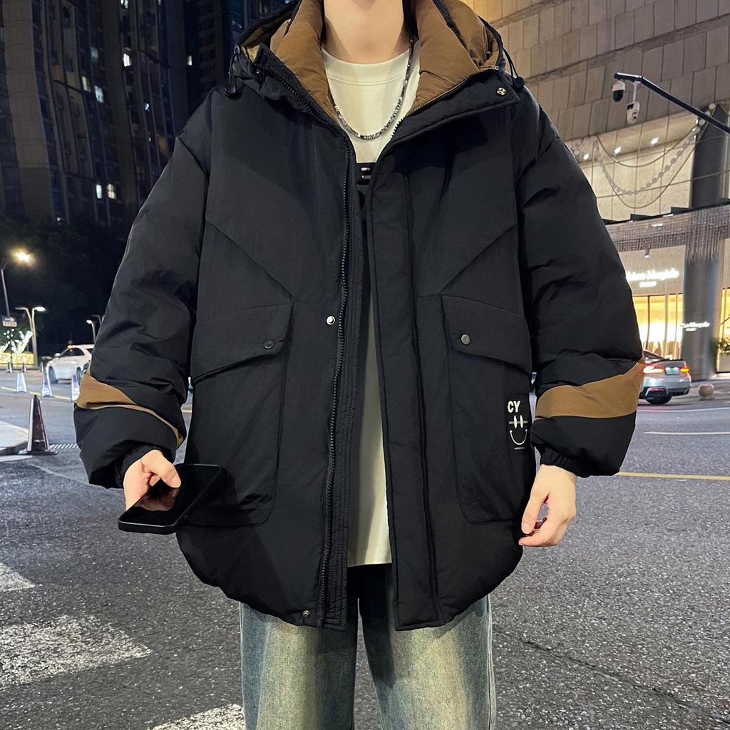 Winter Youth Fashion Cotton Jacket - Trendy, Warm, and Handsome Outerwear for Junior High and High School Boys