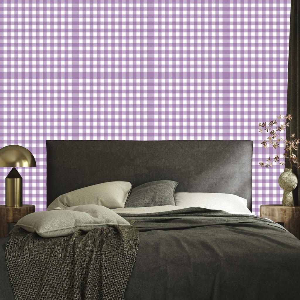 Wallpaper Fabric Pattern Purple and Light Gray 50x1000