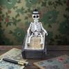 Yousheng Halloween Skull Ornament, Resin Skeleton Shape 3D Printed Figure, Portable Desktop Skull Figurine Tabletop Party