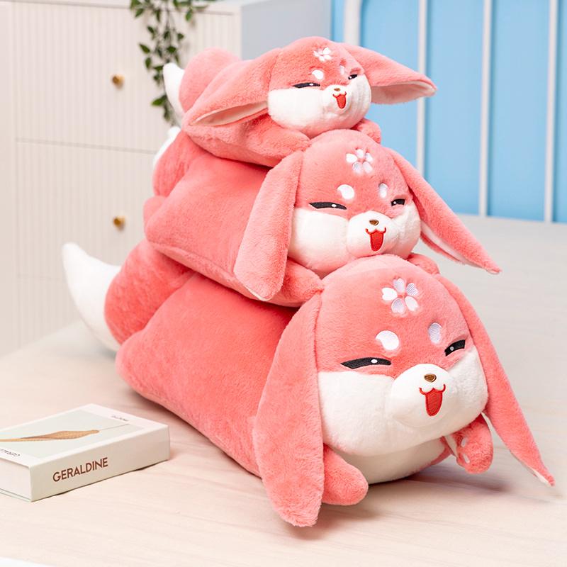 45cm Cute Fox Cosplay Plush Toy Cartoon Stuffed Animal Plushie Doll Pillow Anime Soft Kids Toy Gift