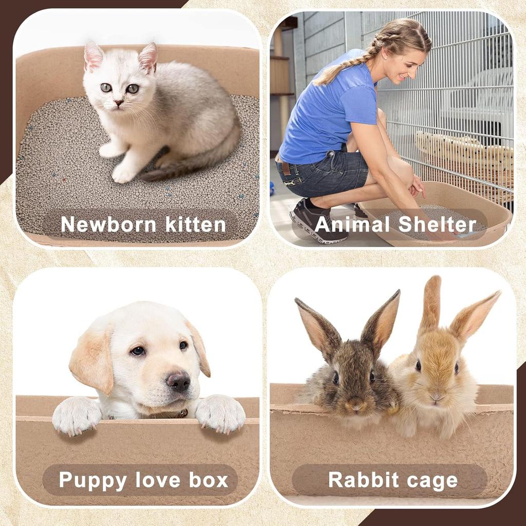 20 Pcs Disposable Cat Litter Box Tray 17.5 x 13.5 in for Home or Travel