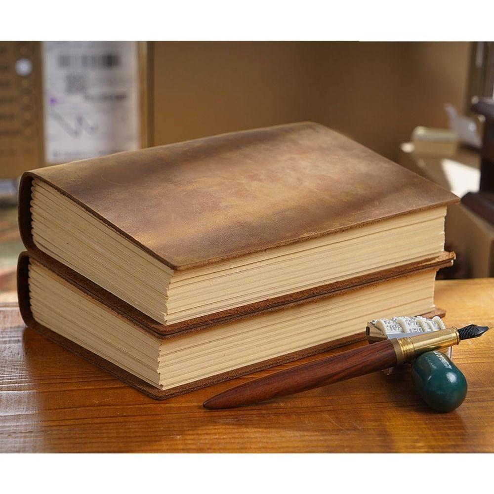 Unlined Embossed Sketchbook Vintage Bound Daily Notepad Antique Drawing Journal  School