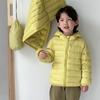 Children's Lightweight Down Jacket White Duck Down Parka with Hood Warm Boys Girls Outdoor Jacket