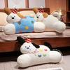 Removable Toy Plush Lumbar Cushion With Cartoon Animal Pattern Chair Decor Doll