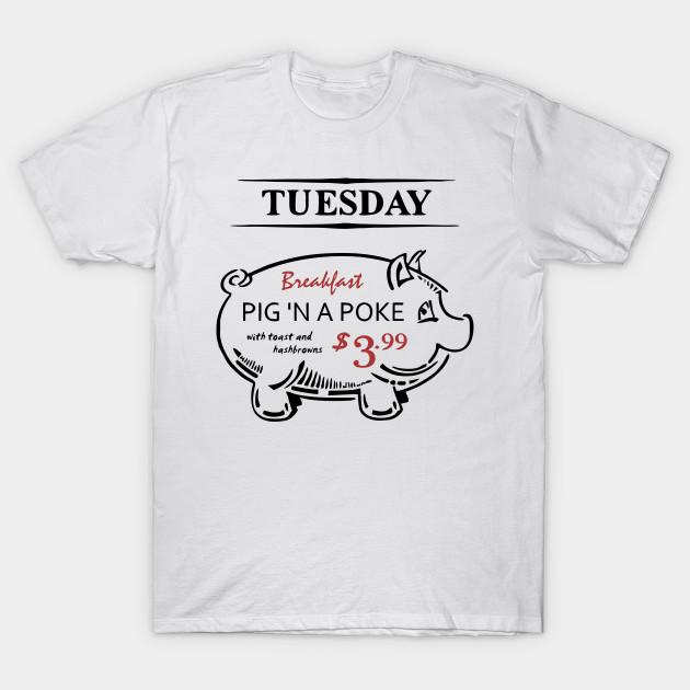 

Men Black Print T-shirt Pig N A Poke No-Cut Transfer Paper Print Cotton Tshirt L белый
