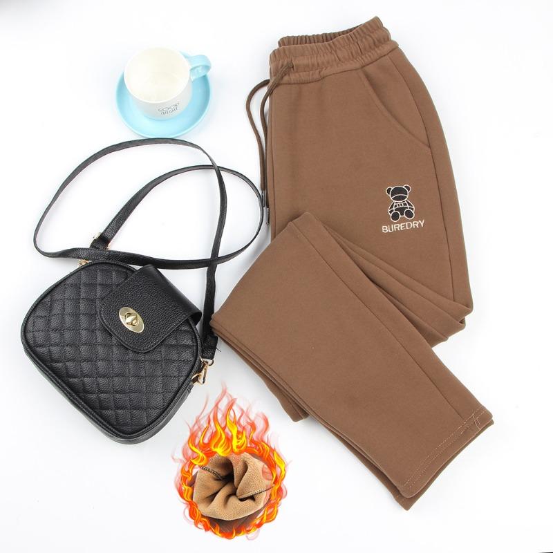 

Ветрозащитные брюки осенне-зимние женские спортивные штаны флисовые спортивные штаны женские повседневные брюки женские высококачественные тонкие брюки женские флисовые брюки 5XL (140-80kg