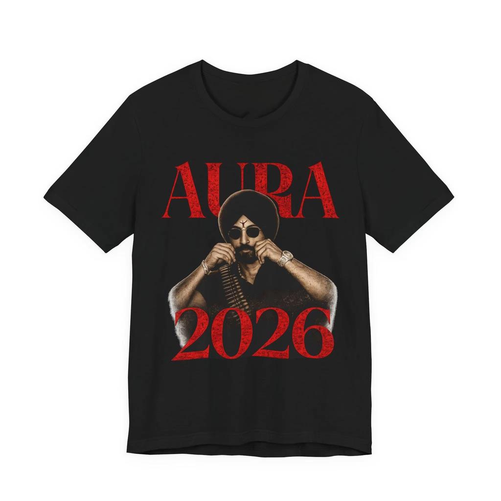 2026 Hot Sale Diljit Dosanjh Skull with Turban Graphic T Shirts Y2K Men Women Harajuku T-shirts Casual Loose Crew Neck Summer Top