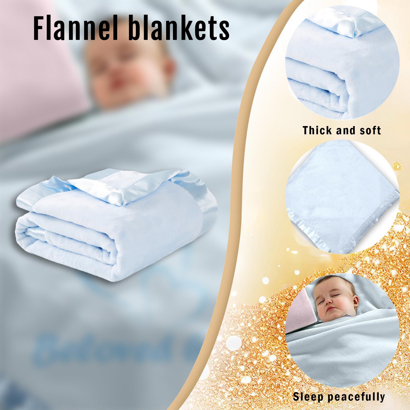 

Baby Blanket Plush Swaddle Storage Blanket Wrapped Blanket M синій