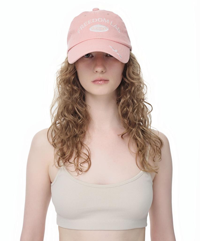 AEGO FREEDOM LAB Signature Logo Cap_Peach Pink