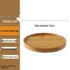 Homeglen Bamboo Round Dessert Tray Stand