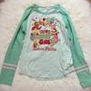 Camiseta Raglan de Manga Comprida com Estampa de Sorvete Vintage Japonês