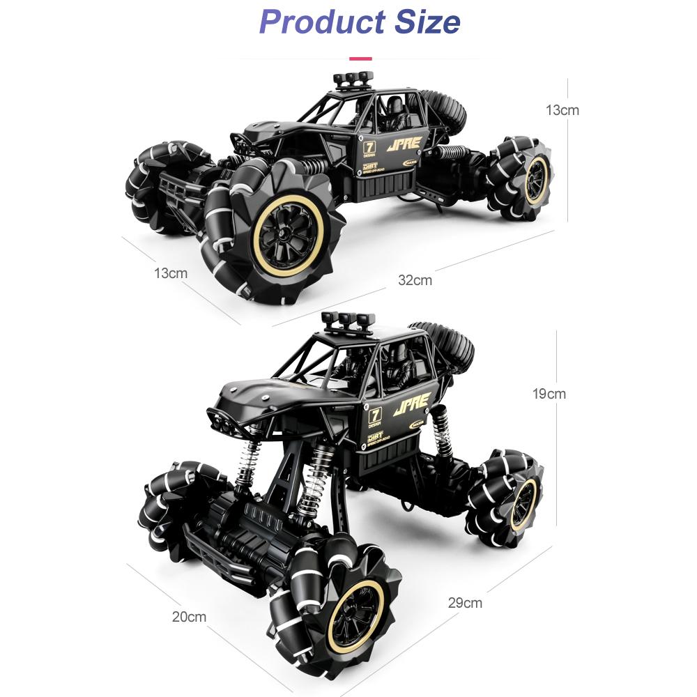 616A 1/16 RC Stunt Car 4WD 2.4GHz Off-Road RC Crawler Dual Remote Control Deformation Watch