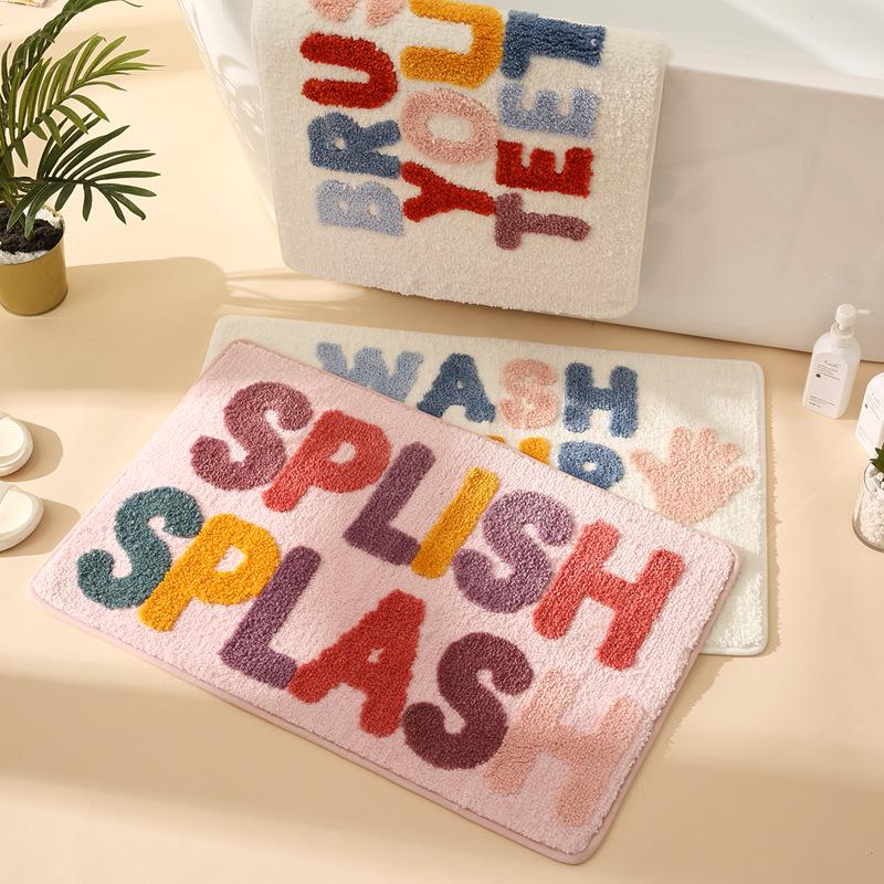 Thick Absorbent Anti-Slip Bathroom Door Mat