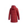 adidas Logo Print Solid Color Casual Hooded Down Jacket Winter Women Jacket Red DM1957
