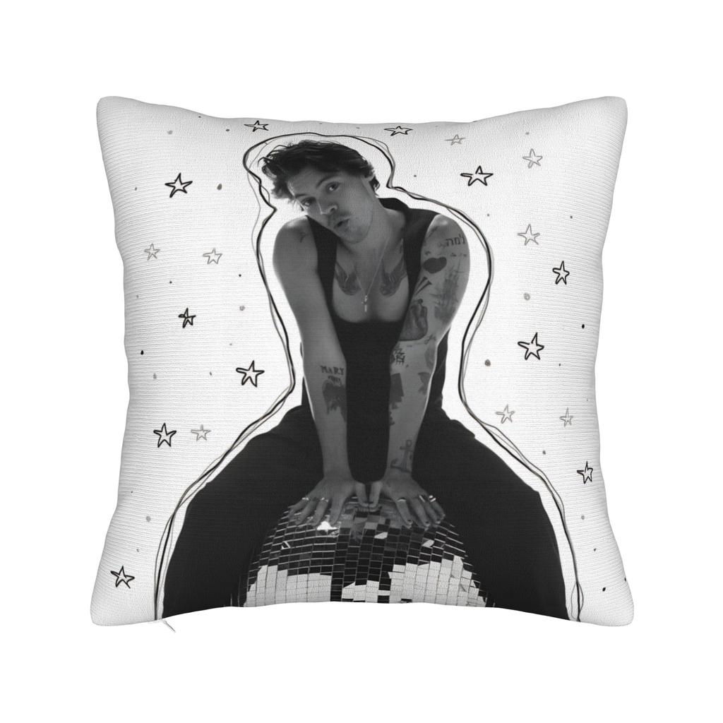 Kiss All The Time Disco Pillowcase Polyester Cushion Cover Gift Harrys Music Styles Pillow Case Cover Home Zippered cm