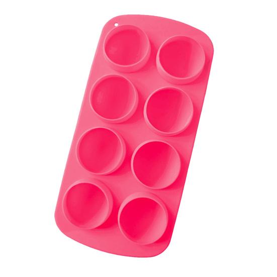 Silicone Ice Cube Tray with Lid 8-Cavity Round Ice Ball Mold Food-Grade розы красного