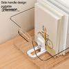 Home Office Document Tray Sliding Action Bookend, Clear Book Stopper, Space Saving Organizer for Desktop Acrylic And Bookshelf Storage, Transparent