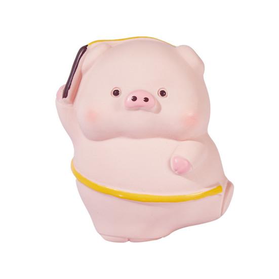 Yousheng Squeaky Pig Dog Toy Interactive Safe Latex Dog Chew Toy Cute Sporty Piggy Puppy Teething Toy for Dogs Teeth Cleaning