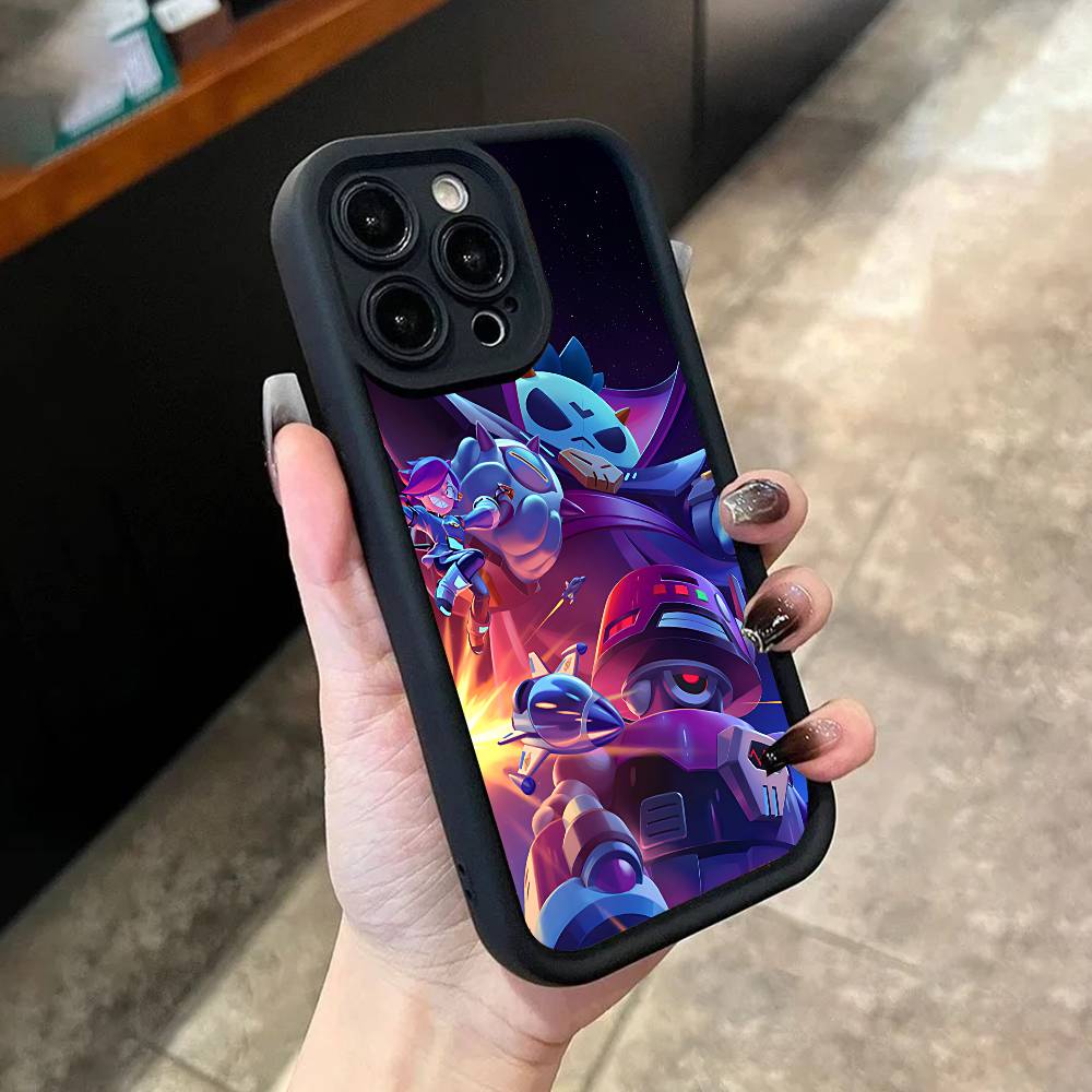 

L-LeonS Game Cartoon Phone Case For iPhone 17,16,15,14,13,12,11,Pro,Max,Plus,X,XS,SE4,E,Mini Black Thickened border Case iPhone 16 Plus