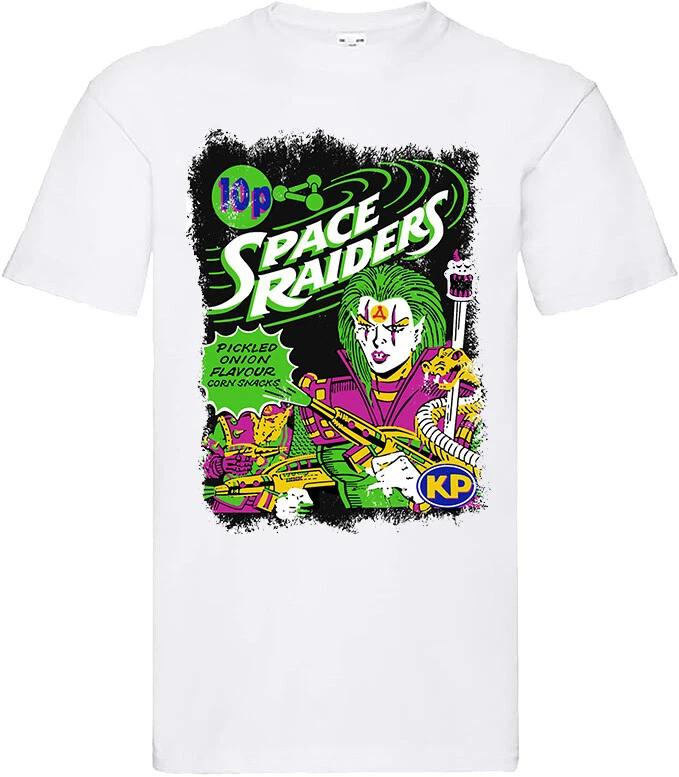 film movie birthday horror halloween retro mens t shirt for SPACE RAIDERS fans 2XL