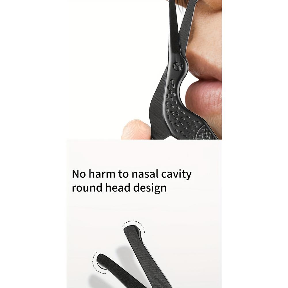 Ciseaux à poils de nez à tête ronde en acier inoxydable, ciseaux à sourcils, poils de nez, barbe, poils d'oreilles, ciseaux à sourcils en acier inoxydable, ciseaux à cheveux pour hommes et femmes
