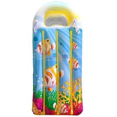 Floating Board Inflatable Surfboard Children'S Floating Drainage Playing With Water Toys Riding On The Floating Bed Learning