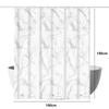 Waterproof Marble Print PEVA Shower Curtain - Moisture-Proof, Thickened Bathroom Partition