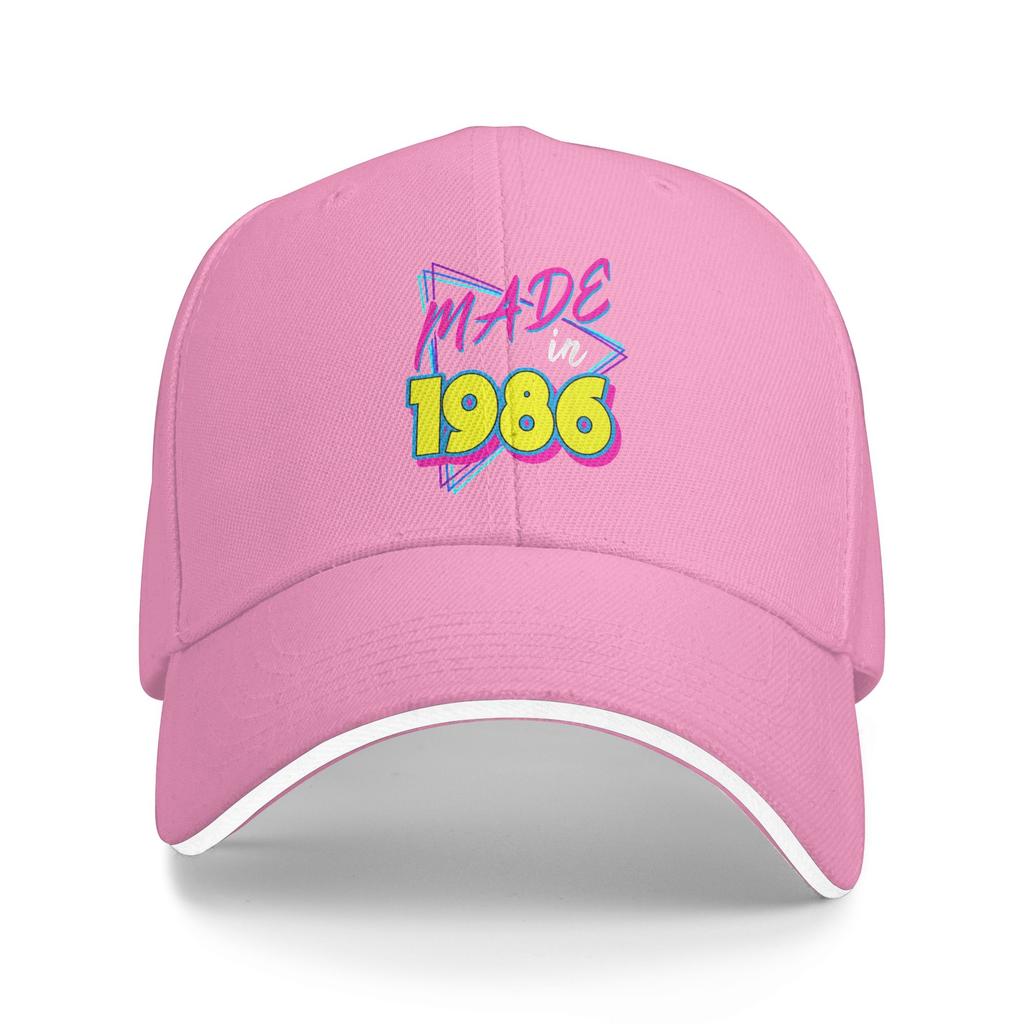 Made In 1986 40th Birthday Retro 40 Years Old 80s Vintage Sun Baseball Cap Spring Men Hip Hop Hats Outdoor Sports Baseball Caps