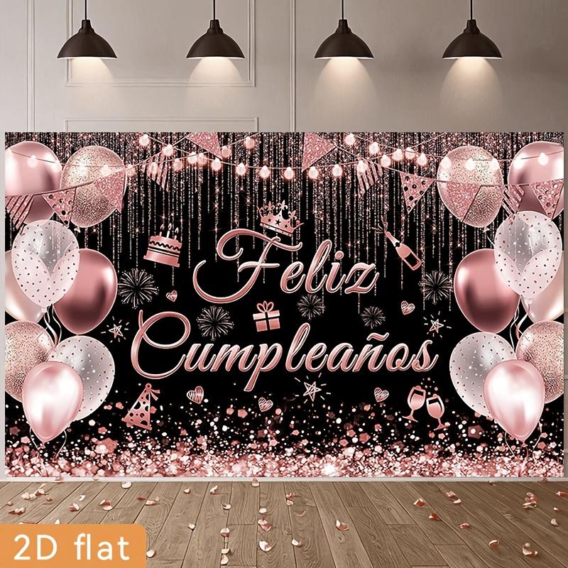A 2D flat banner for party decoration with the words "Happy Birthday" written on it.PMJ