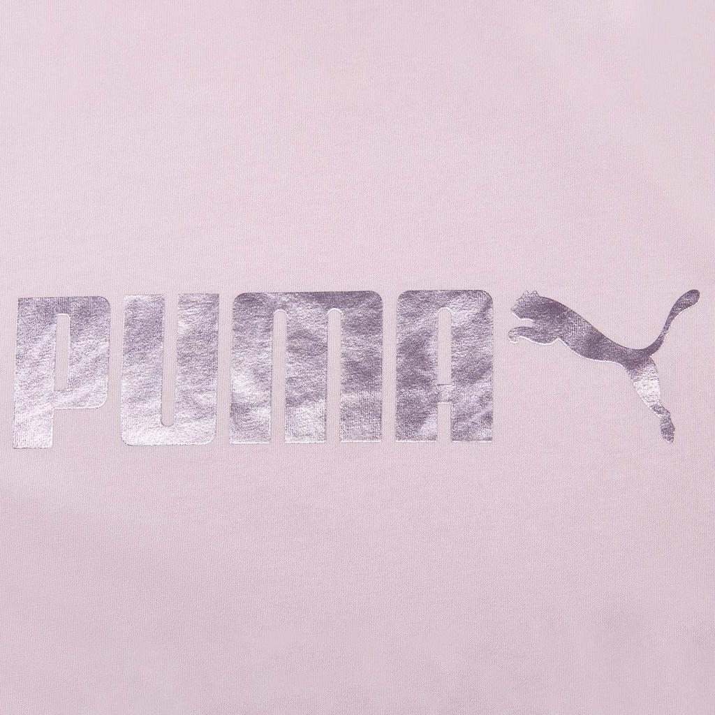 Puma Ess Printed Round Neck Pullover Short Sleeve Fashion Casual Pink Simple Sports T-Shirt Unisex Tops 697103-70