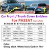 BGB1 GOLF 4 5 6 7 Hot 2026 For VW VOLKSWAGEN Emblems 2pcs Car Front Grill/Rear Emblem Lid Covers Logo Sticker For Passat 2003-2033 B5 YL2