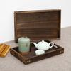 Elegant Retro Solid Wood Serving Tray Rectangular Plate Fruit Snacks Food Storage Trays Hotel Home Serving Tray Decorate Supplie