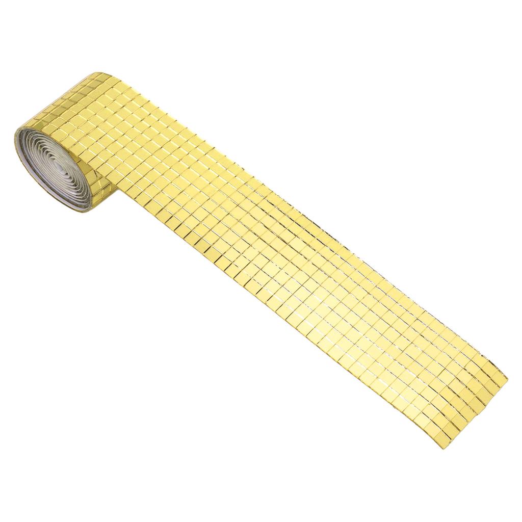 1600Pcs Self Adhesive Mirror Mosaic Sheet Adhesive Mosaic Square Glass Tile Sticker for Home