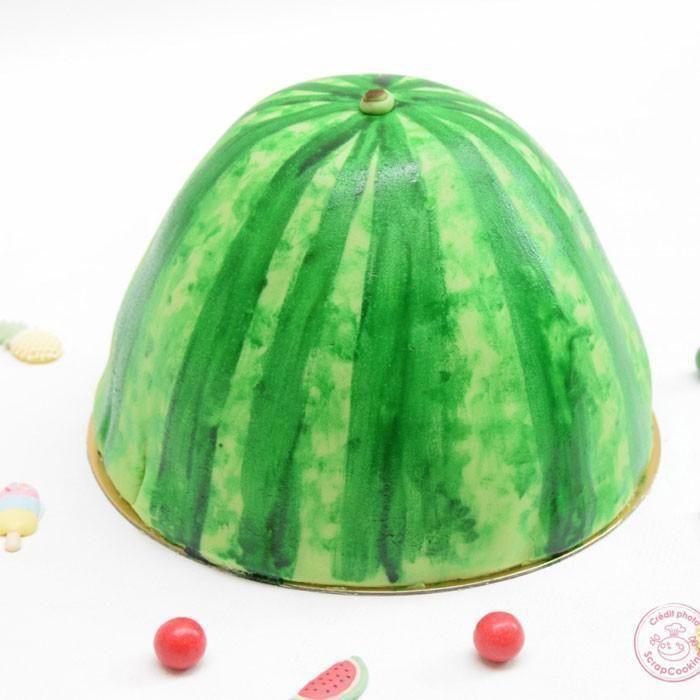 Pâte à sucre vert prairie (vanille) - qualité p...