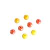 Retro Painted Czech Glass Lemon Pumpkin Flat Beads for DIY Jewelry Accessories