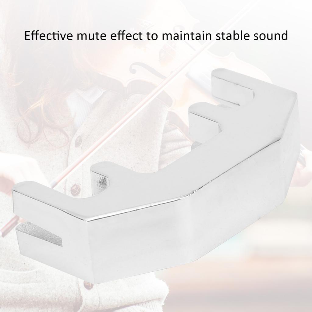 Violin Silencer Aluminum Alloy     String Auxiliary Instrument for 1/2 3/4 4/4 Violin