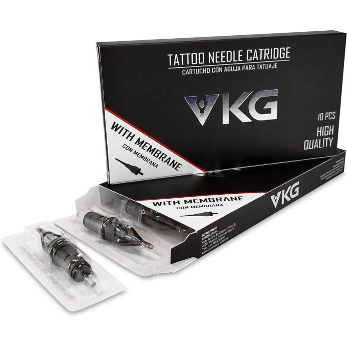 Cartouches De Tatouage Stériles Viking-Ink BW - 9 Round Magnum 0.30mm - Boîte De 10 Pièces
