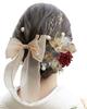 [Lomeri] Band Getrocknete Blume Off-Weiß Silber Haarschmuck Schnur Mizuhiki Abschlussfeier Hakama Volljährigkeitsfeier Furisode Hochzeit