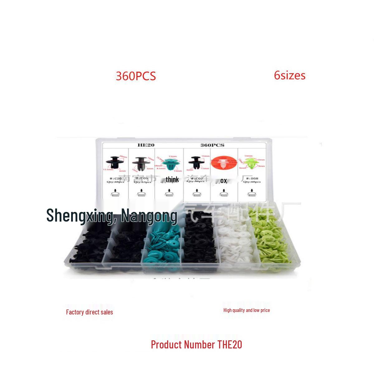 

360pcs Snap-in Car Trim Panel Clips for Decoration and Installation 30PCS Large Mixed Pack