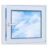 Finestra PVC Bianca 80X70 Destra, Nuova 800X700 Mm Apribile-Vasistas Doppio Vetro Ru