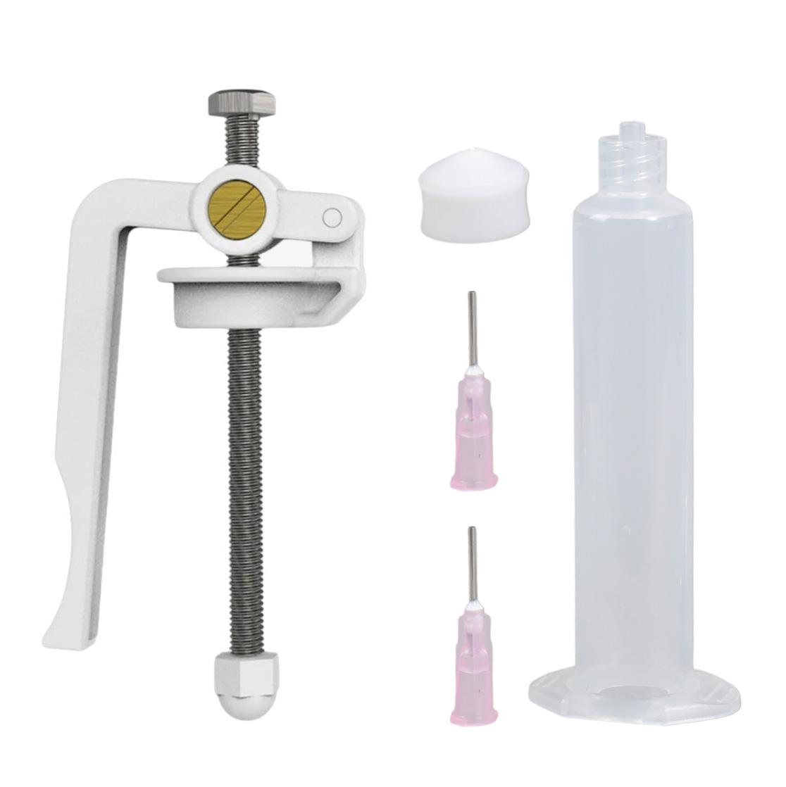 

Трубчатый поршень для экономии труда, бустер для паяльной пасты, ручной инструмент для проталкивания шприца, ручной шприц-пропеллер, прост в использовании белый