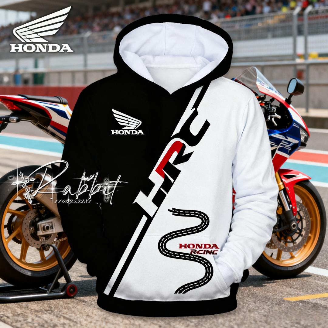 Bestseller Neuer Honda Team Retro Motorrad Rennstreckenfahrt Hoodie Herren Unisex Mode Hoodie 3D Gedrucktes F1 Top M