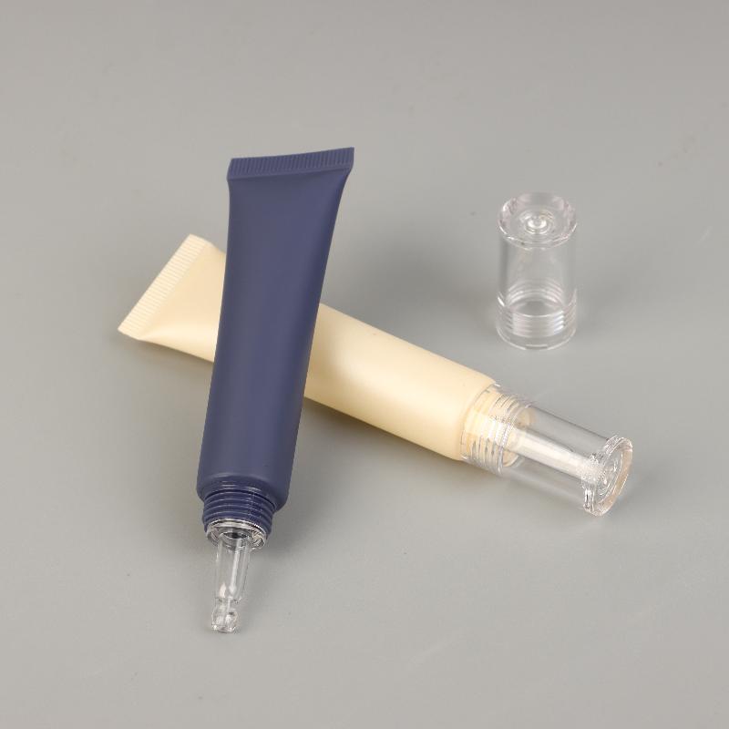 Tubos Cosméticos Macios 10/15/30G Protetor Solar Creme Loção Base Líquida Frascos Recarregáveis Conta-Gotas de Ácido Hialurônico Frasco Vazio