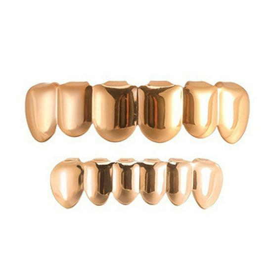 Smooth Six-Tooth Canine Hip Hop Teeth Grill - European and American Style