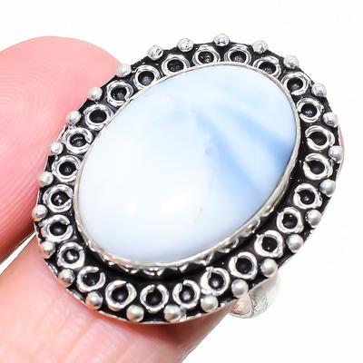 Owhyee Opal Edelstein 925 Sterlingsilber Schmuck Ring Größe 9 u0O43