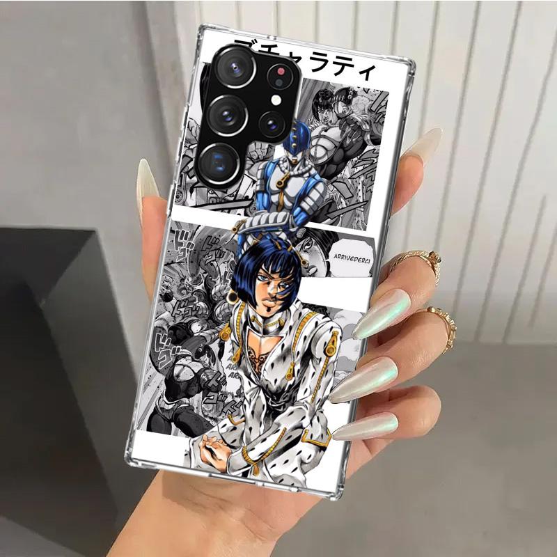 JoJo Bizarre Adventure Phone Case for Samsung Galaxy S26 S24 S23 Ultra S25 Edge S22 S21 Plus S20 FE + Soft Print Shell Funda Gal